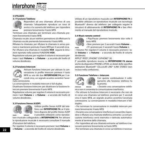 interphone f4 - JC Motors