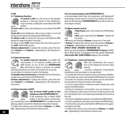 interphone f4 - JC Motors