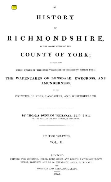title page and the first 3 pages for Bedale - Yorkshire CD Books