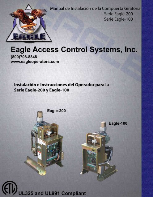 Manual de InstalaciÃ³n de la Compuerta Giratoria Serie Eagle-200 ...