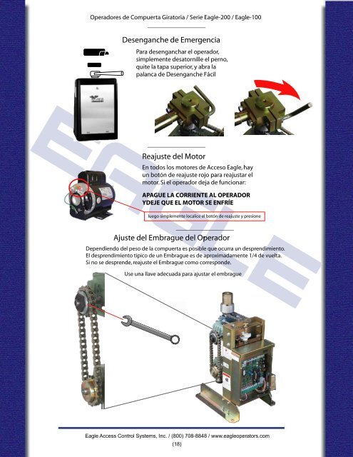 Manual de InstalaciÃ³n de la Compuerta Giratoria Serie Eagle-200 ...