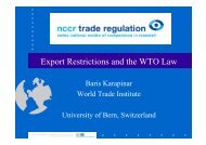 Presentation slides, PDF - World Trade Institute