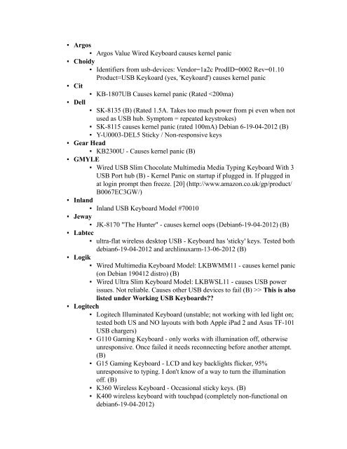 Contents - Raspberry PI Community Projects