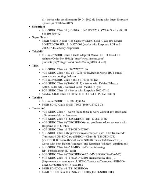 Contents - Raspberry PI Community Projects