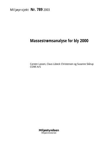 MassestrÃ¸msanalyse for bly 2000 - UNEP