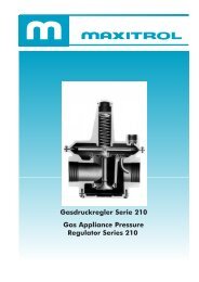 Gasdruckregler Serie 210 Gas Appliance Pressure Regulator Series ...