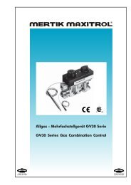 Allgas - Mehrfachstellgerät GV30 Serie GV30 Series Gas ...