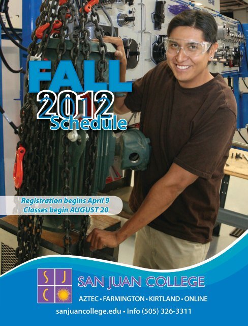 Fall Schedule 2012 - San Juan College