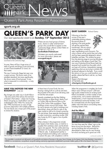 QUEEN'S PARK DAY - Queens Park Area Residents Association