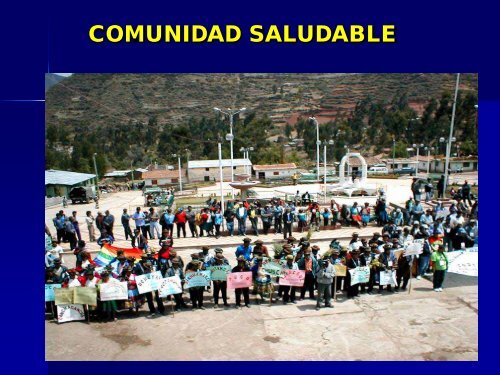 De familias saludables a comunidades saludables