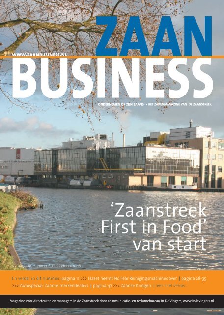 Zaanstreek First in Food' van start - Zaanbusiness