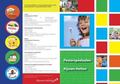 folder peuterspeelzalen.indd - Gemeente Rijssen-Holten