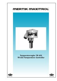 Temperaturregler TR 653 TR 653 Temperature Controller