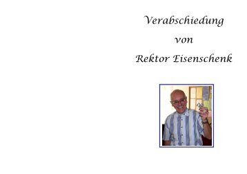 Verabschiedung von Rektor Eisenschenk