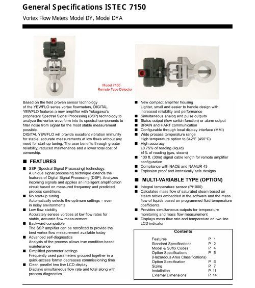 Model 7150 Meter General Specification - Istec Corp.