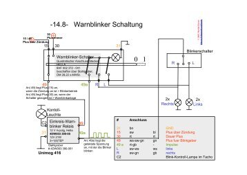 0 1 -14.8- Warnblinker Schaltung + +