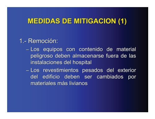 Aspectos de vulnerabilidad no estructural en establecimientos de ...