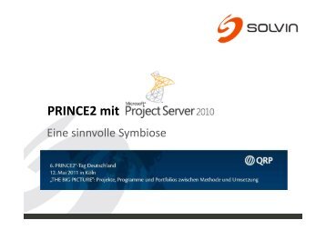 Produktbasierte Planung - PRINCE2®-Tag Deutschland