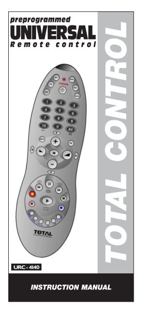 TOTAL - Universal Remote Control