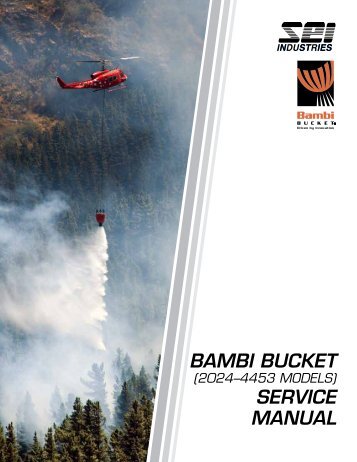 BAMBI BUCKET SERVICE MANUAL - SEI Industries Ltd.