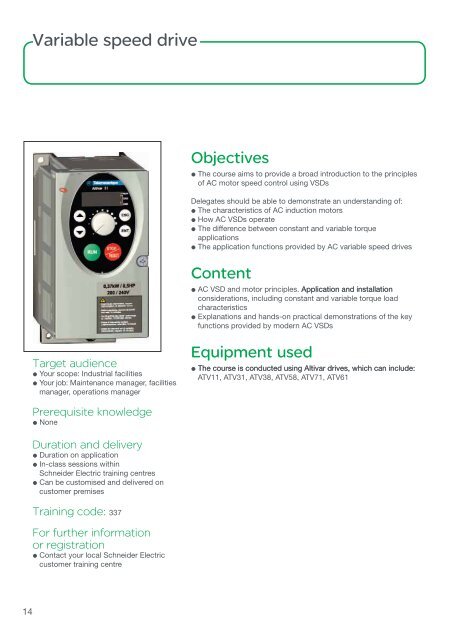 Training by Schneider Electric - WF Senate