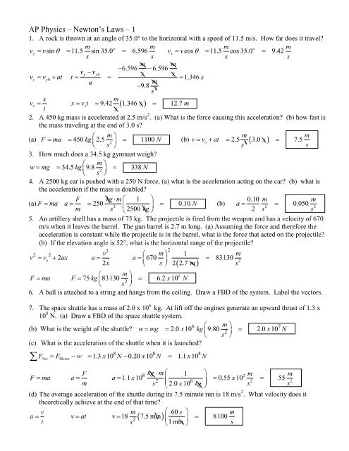 ap physics homework