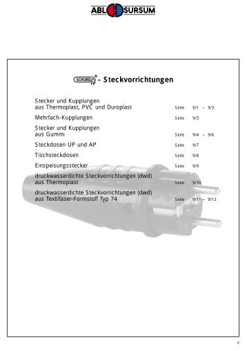 Steckvorrichtungen - RELKO