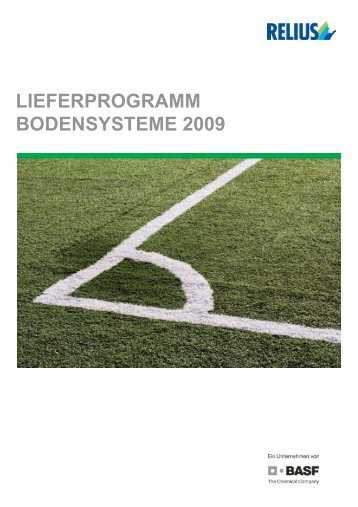 LIEFERPROGRAMM BODENSYSTEME 2009 - Relius