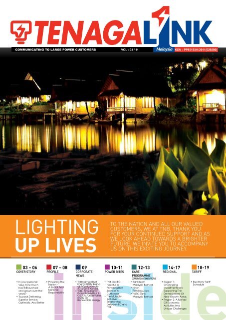 LIGHTING UP LIVES - Tenaga Nasional Berhad