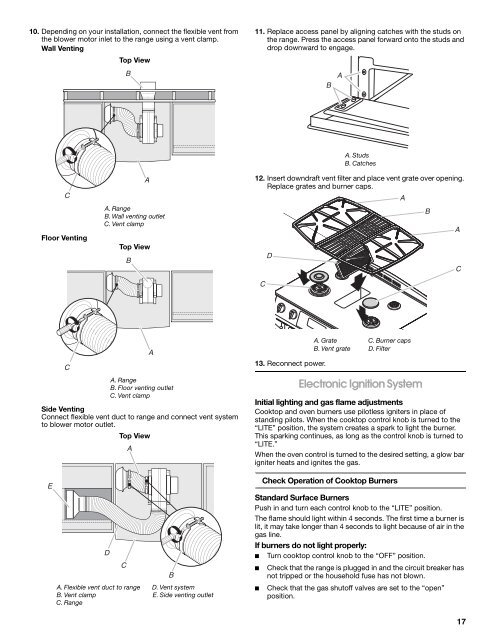 INSTALLATION INSTRUCTIONS 30" (76.2 CM) GAS ... - Jenn-Air