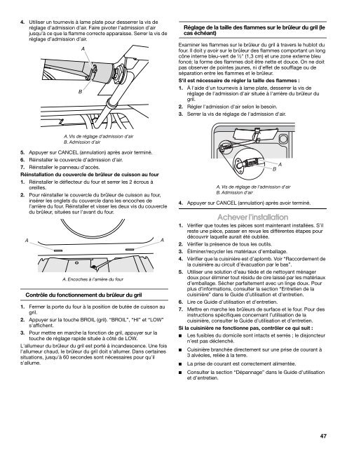 INSTALLATION INSTRUCTIONS 30" (76.2 CM) GAS ... - Jenn-Air