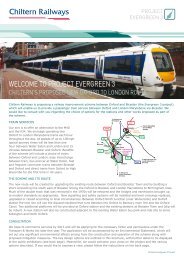 WELCOME TO PROJECT EVERGREEN 3 - Chiltern Evergreen3