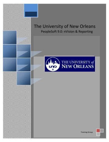 Download - The University of New Orleans - PeopleSoft Training