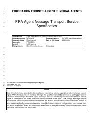 FIPA Agent Message Transport Service Specification