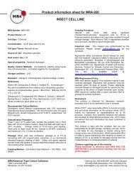 Product information sheet for MRA-920 INSECT ... - BEI Resources