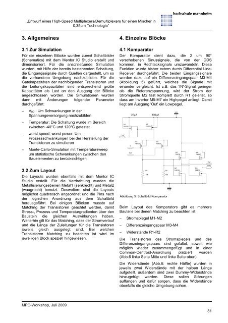 Der UMC 0.18 Design Flow am Beispiel eines PDA ... - Mpc.belwue.de