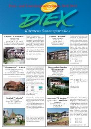 Preis- und Unterkunftsverzeichnis 2011/2012 - Gemeinde Diex