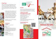 Flyer Wohnen für Hilfe - Studentenwerk Schleswig-Holstein