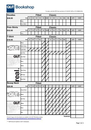 t shirt order form pdf