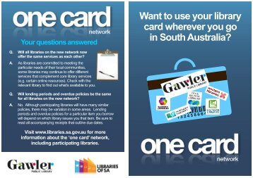 Want to use your library card wherever you go in South ... - SA.Gov.au