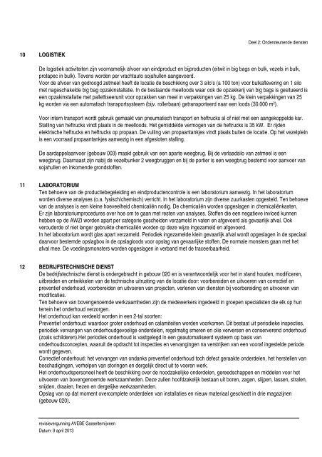 Aanvraag revisievergunning deel 2 - Provincie Drenthe
