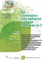 De commons - Institutions for Collective Action