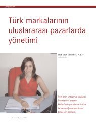 Türk markalar›n›n uluslararas› pazarlarda yönetimi - Department of ...
