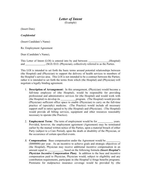 Letter Of Intent Employment Example from img.yumpu.com