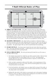 9 Ball Rules - VNEA