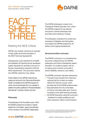 FACT SHEET THREE - Dafne - UK.COM