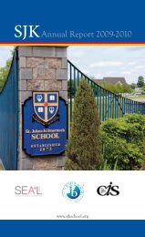 2009-2010 SJK Annual Report - St. John's-Kilmarnock School