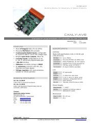 CANLY-AVR Datasheet 01-0029_1_2 - AVRcard