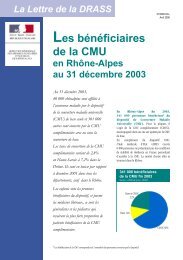 Les bénéficiaires de la CMU - DRJSCS rhone-alpes