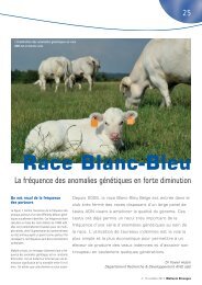 Race Blanc-Bleu: La frÃ©quence des anomalies gÃ©nÃ©tiques en ... - AWE